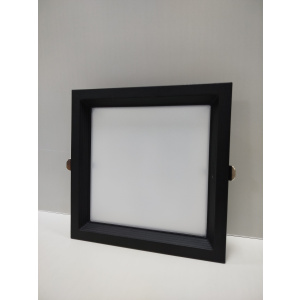 Plafon LED negro para cielorraso suspendido 17.5x17.5cm 18w- CI - 015