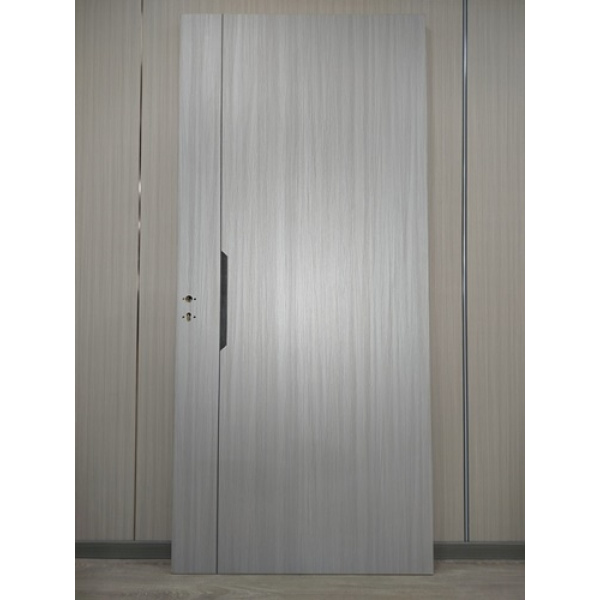 Puerta Placa Int.90cm C/marco de madera - Gris - AP- 005