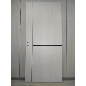 Puerta Placa Int.90cm c/ marco de madera - Gris Claro - AP-006