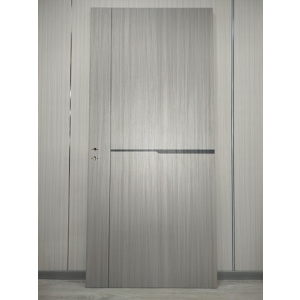 Puerta placa Int.90cm c/marco de madera - Marrón - AP- 008